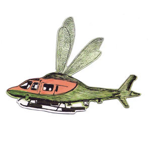 Small Flycopter Magnet - Grey — Sian Zeng