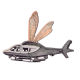 Small Flycopter Magnet - Lime
