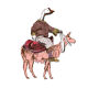 Goose Rider Magnet - Pink
