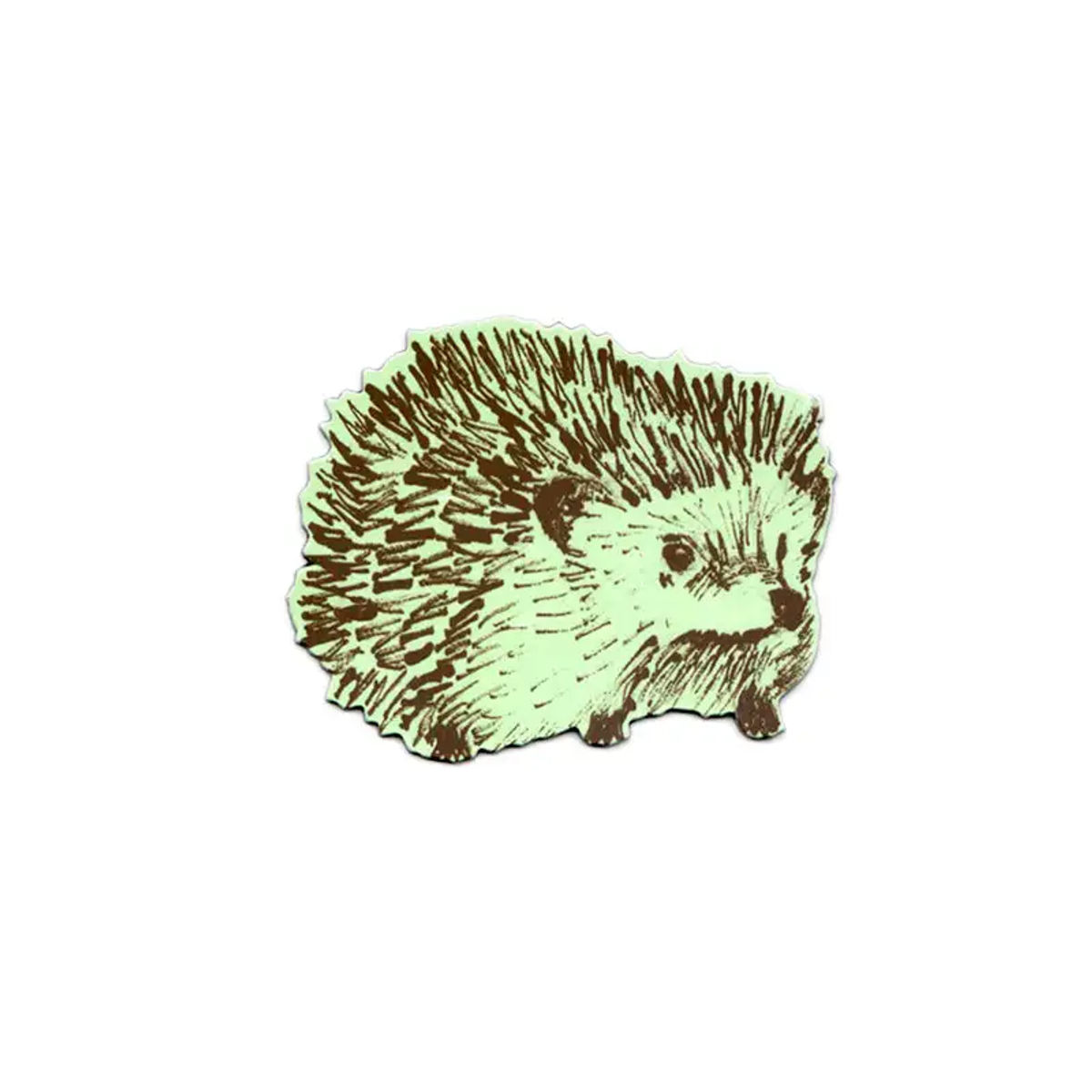 Hedgehog Junior Magnet - Green — Sian Zeng