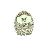 Hedgehog Junior Round Magnet - Green