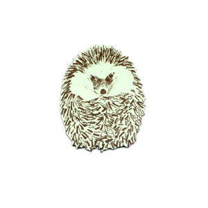 Hedgehog Junior Round Magnet - Green — Sian Zeng