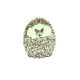 Hedgehog Junior Round Magnet - Green