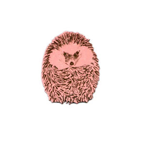 Hedgehog Junior Round Magnet - Pink — Sian Zeng