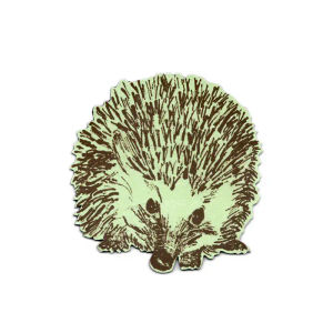 Hedgehog Round Magnet - Green — Sian Zeng