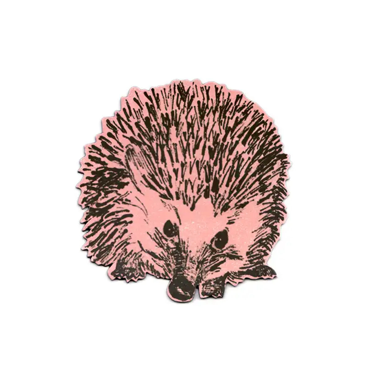 Hedgehog Round Magnet - Pink — Sian Zeng