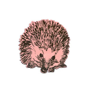 Hedgehog Round Magnet - Pink — Sian Zeng