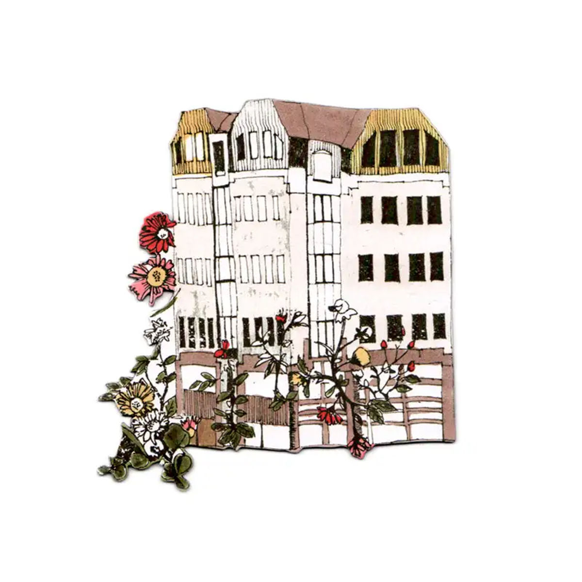 House With Flower Garden Magnet — Sian Zeng