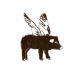 Flying Pig Magnet - Black