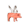 Flying Pig Magnet - Pink