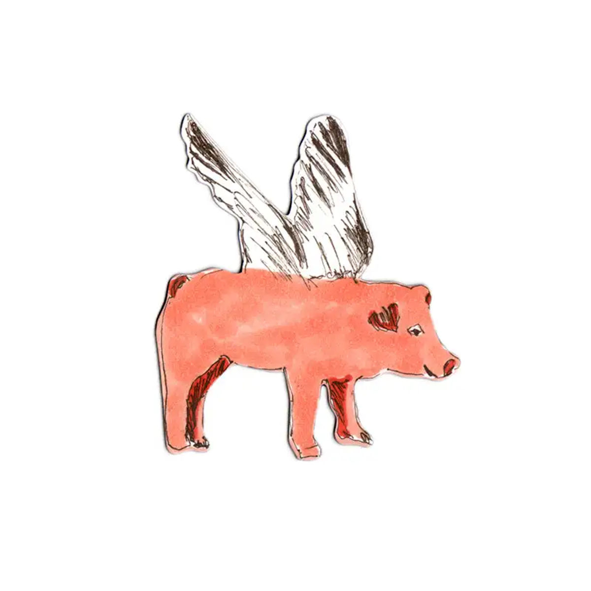 Flying Pig Magnet - Pink — Sian Zeng