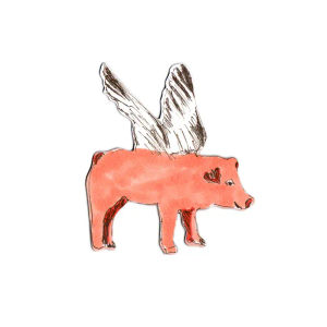Flying Pig Magnet - Pink — Sian Zeng