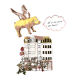 Flying Pig Magnet - Yellow