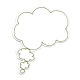 Dry Wipe Thought Bubble Magnet - Green - Pointing Right