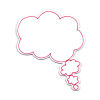 Dry Wipe Thought Bubble Magnet - Pink - Pointing Right