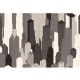 Panoramic Wallpaper Graphic buildings NYC - Beige