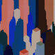 Panoramic Wallpaper Graphic Buildings NYC - Multicolored