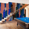 Vinyl panoramic wallpaper Graphic Buildings NYC - Multicolored