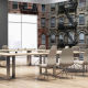 Vinyl panoramic wallpaper Manhattan Brick buildings