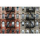 Vinyl panoramic wallpaper Manhattan Brick buildings