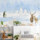 Panoramic Wallpaper Ice Animals