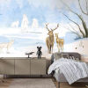 Panoramic Wallpaper Ice Animals