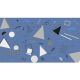 Panoramic Wallpaper Memphis Geo - Blue