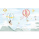 Vinyl panoramic wallpaper Animals Flight