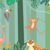 Panoramic Wallpaper Jungle Adventures