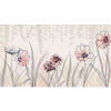 Panoramic wallpaper Flowers Beige