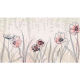 Panoramic wallpaper Flowers Beige