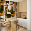 Panoramic wallpaper Harmonie texture Or
