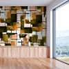 Panoramic wallpaper Harmonie texture Or