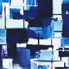 Vinyl panoramic wallpaper Harmonie texture Blue