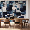 Vinyl panoramic wallpaper Harmonie texture Dark