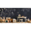 Panoramic wallpaper Blooming Tree - Bleu