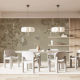 Panoramic wallpaper Blooming Tree - Beige