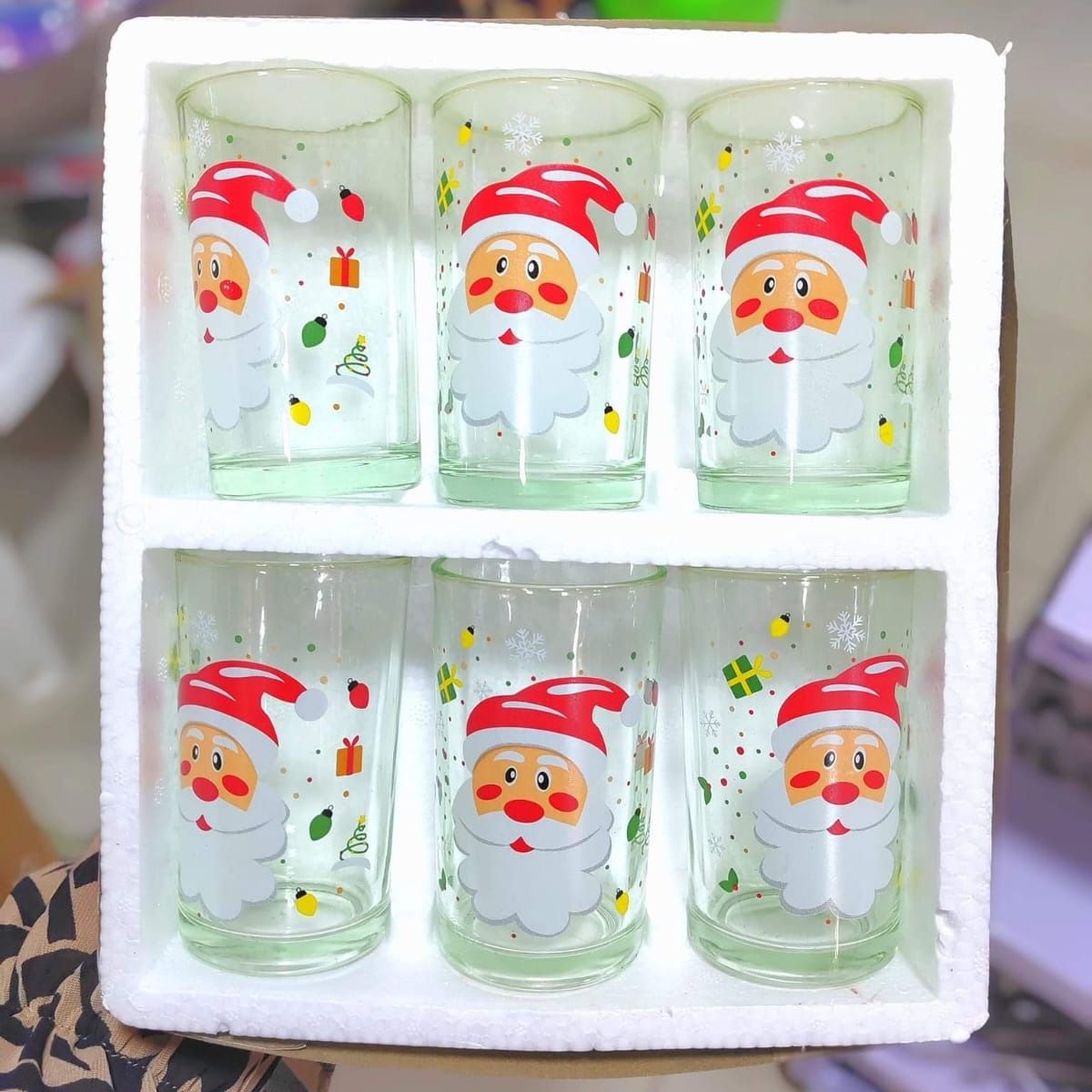 SET DE VASOS REGALO NAVIDEÑO