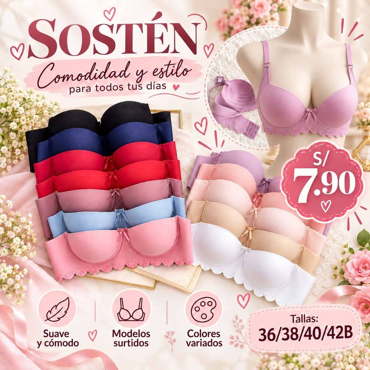 Vista 3 de Brasier de dama cocobra