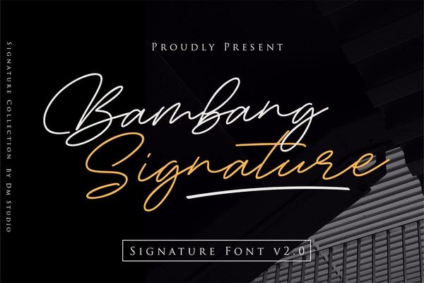 Bambang Signature Vol 20 Font Preview1