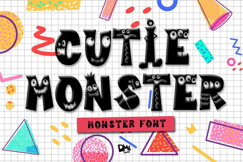 Cutie Monster Font Preview1