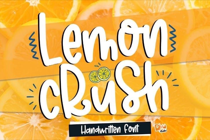 Lemon Crush Font Preview1