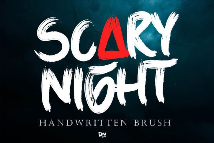 Scary Night Font Preview1