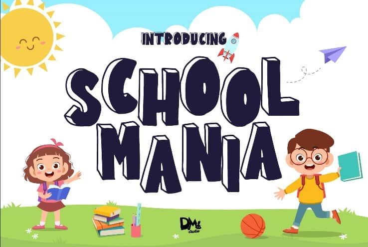 School Mania Font Preview1