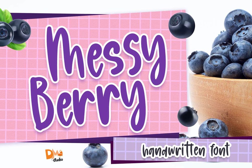 Messy Berry Font Preview1