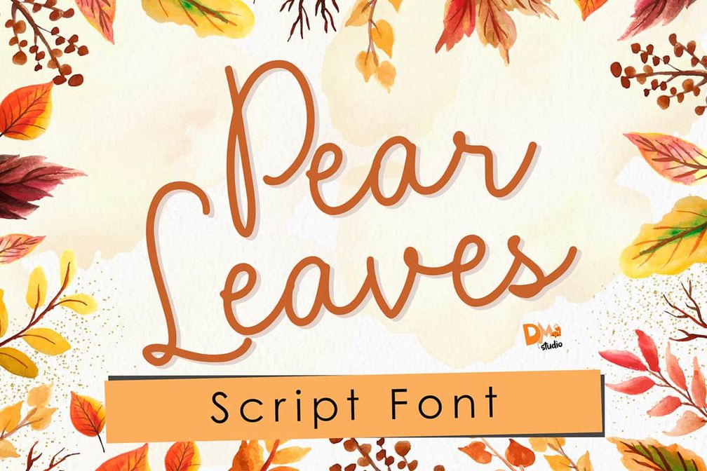 Pear Leaves Font Preview1