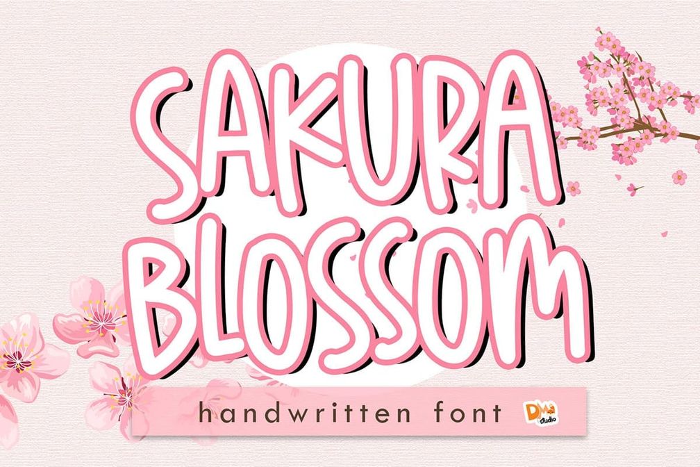 Sakura Blossom Font Preview1