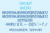 Snowy Night Font Preview7