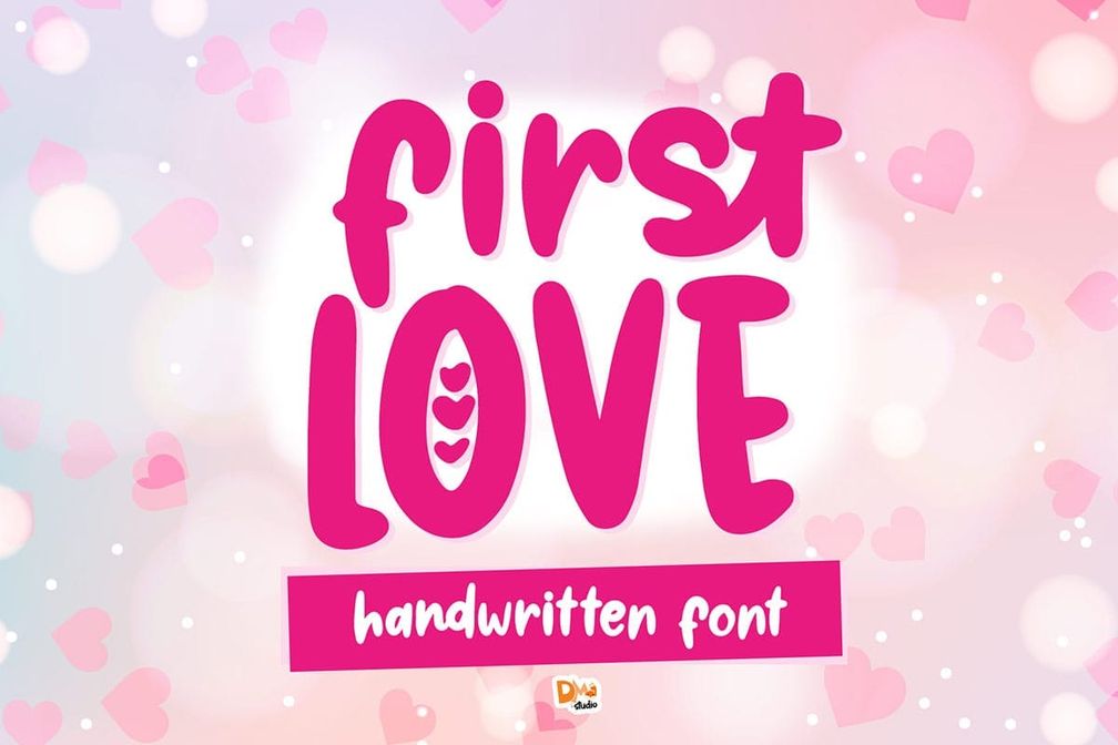 First Love Font Preview1