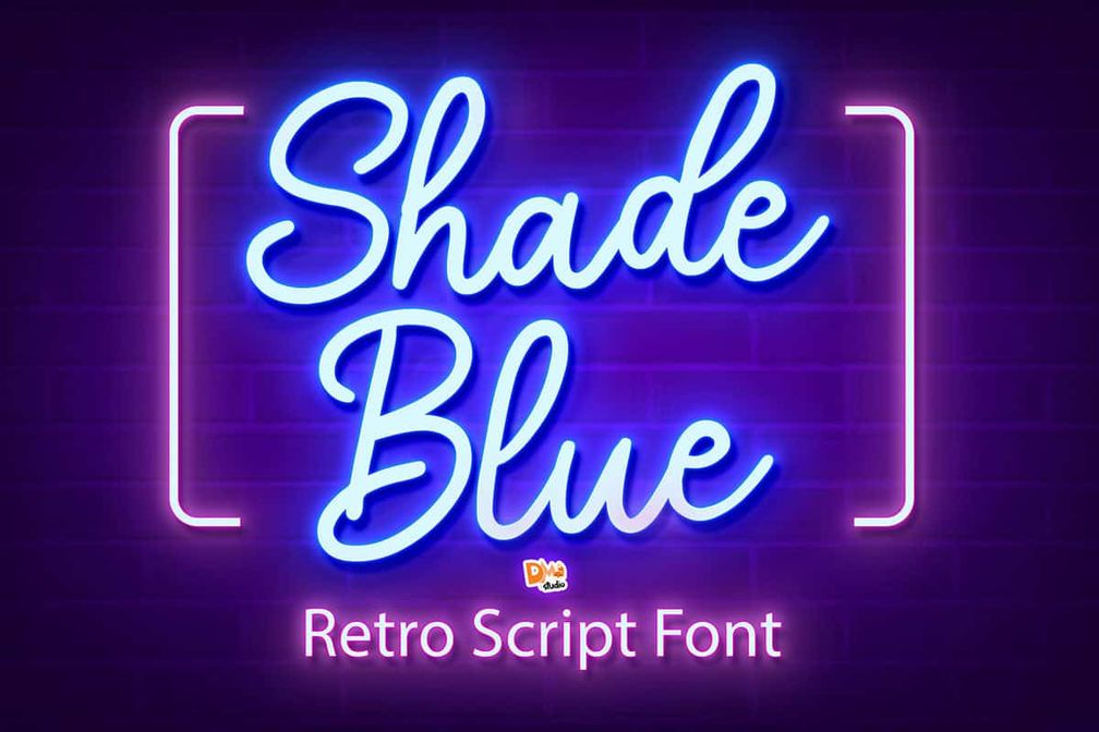 Shade Blue Font Preview1